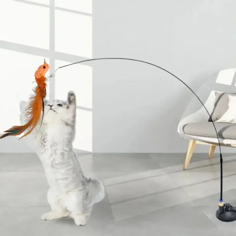 HandsFree Suction Cup Simulation Feather Teaser 1