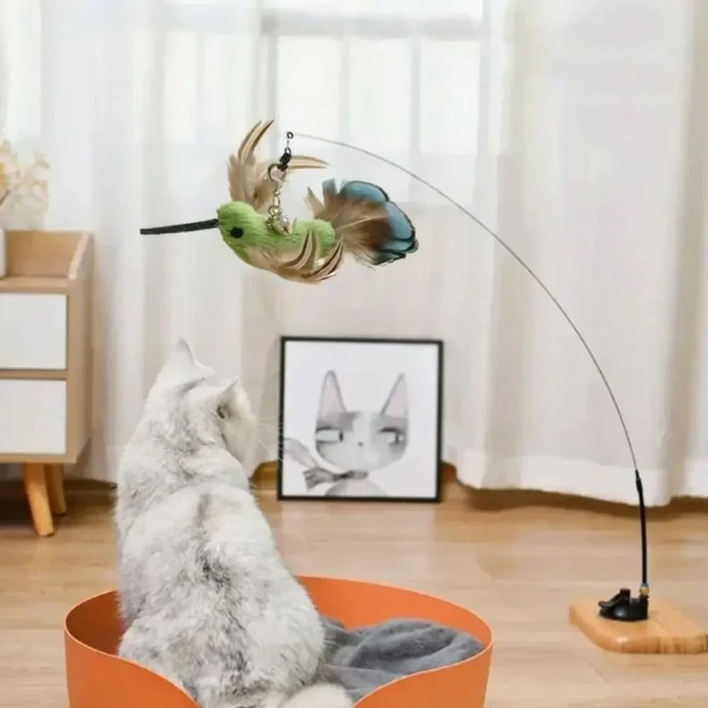 HandsFree Suction Cup Simulation Feather Teaser 4