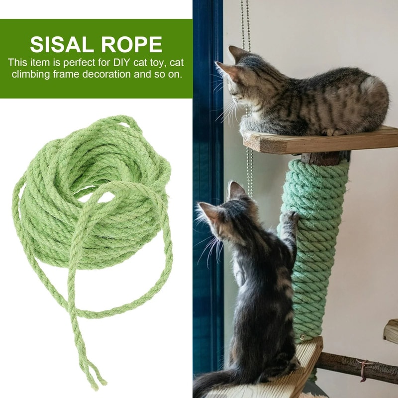 HeavyDuty Natural Sisal Rope For DIY Cat Scratchers 33 Ft 2