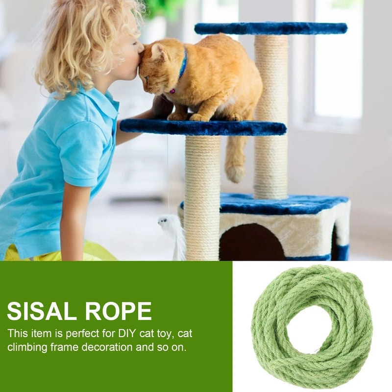 HeavyDuty Natural Sisal Rope For DIY Cat Scratchers 33 Ft 6