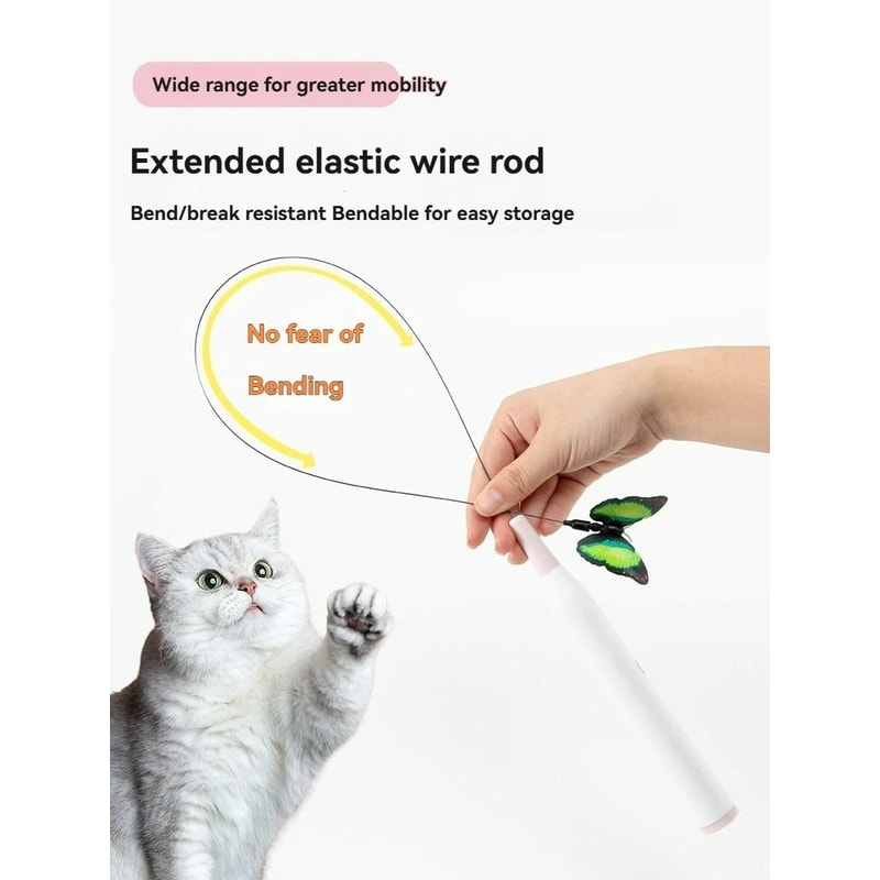 Automatic MotionSensing Suction Cup Teaser Wand 1