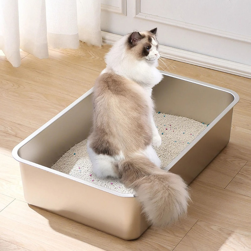 HighSided 304 Stainless Steel Hygiene Litter Tray 6