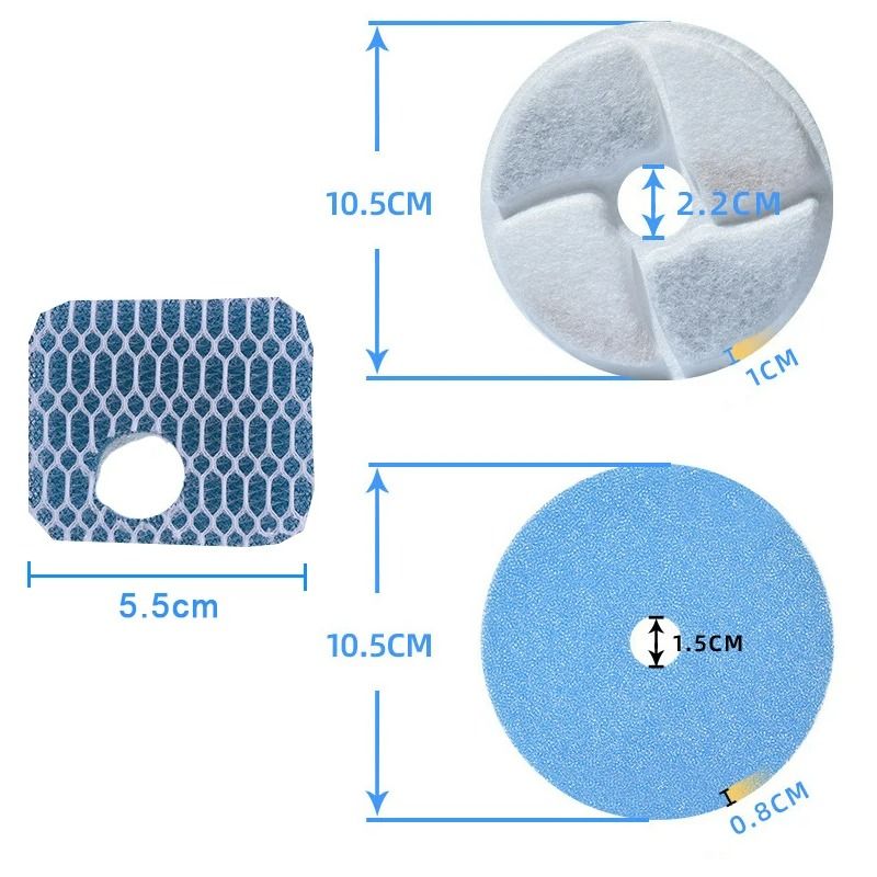 TripleAction Replacement Water Fountain Filters 12Piece Value Pack 5