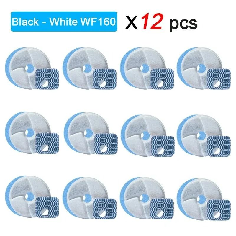 TripleAction Replacement Water Fountain Filters 12Piece Value Pack 6