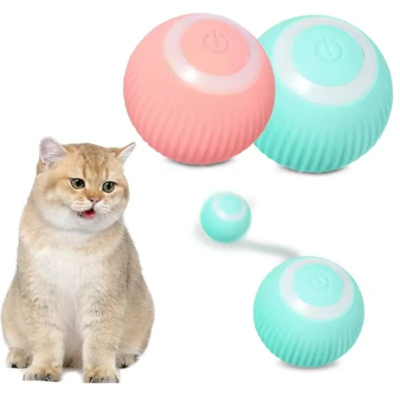 Smart SelfMoving Robotic Cat Toy Ball 0