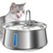 HighCapacity Stainless Steel Smart Pet Fountain 4L 0