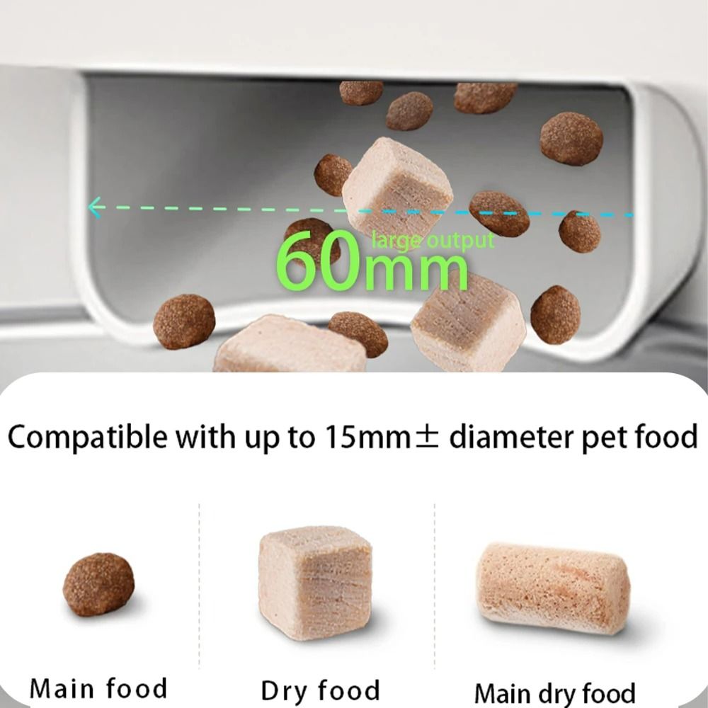 Smart 1080P HD Camera Automatic Pet Feeder 8L UltraCapacity 6