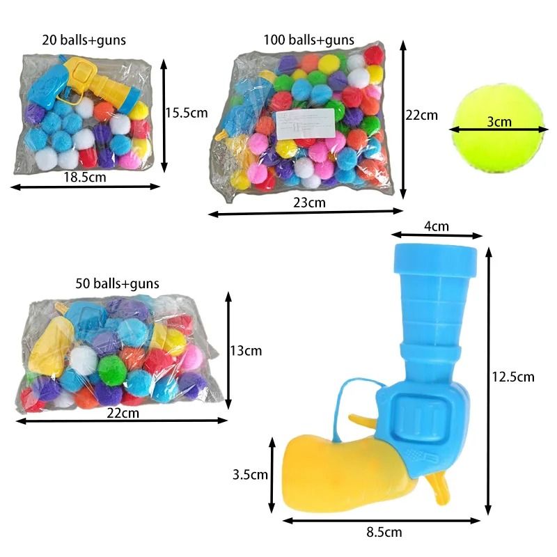 AeroPounce Silent PomPom Launcher Set 1