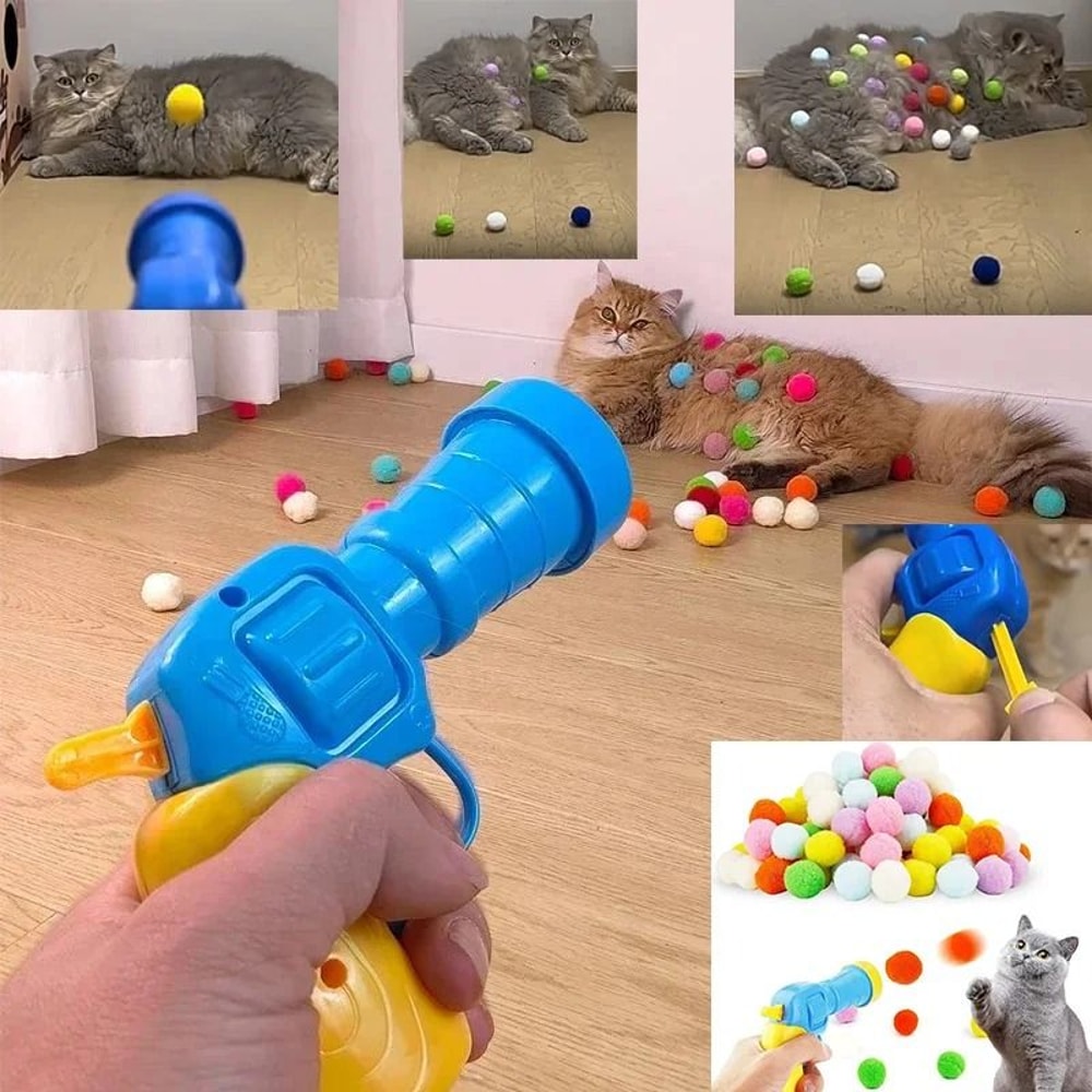 AeroPounce Silent PomPom Launcher Set 4