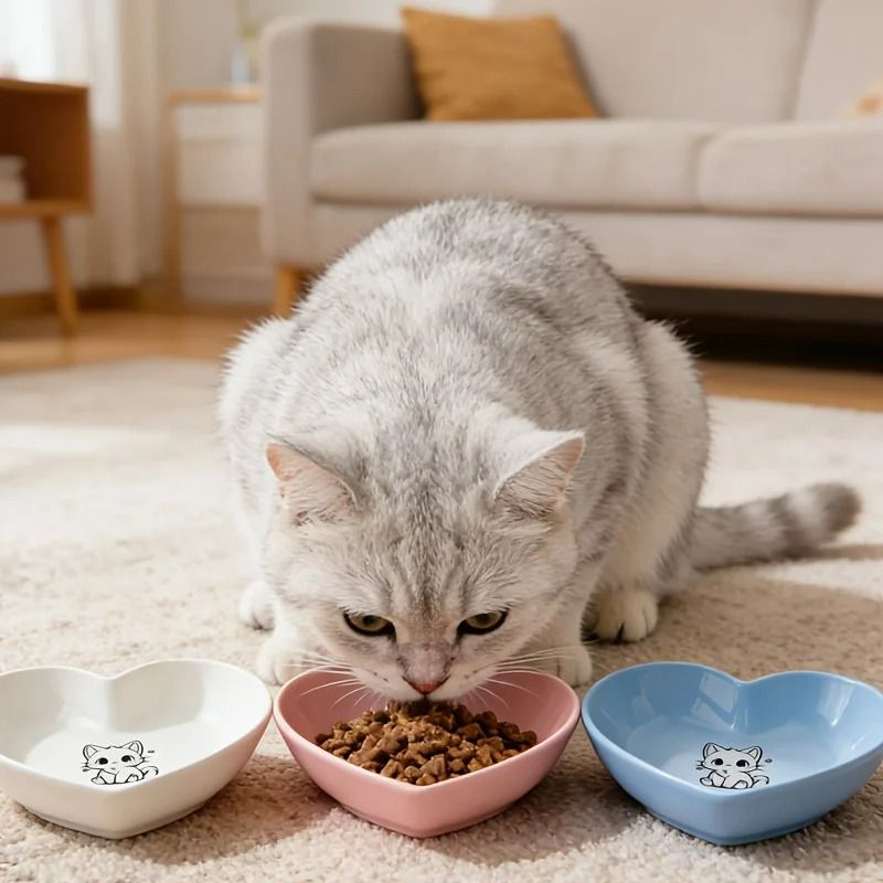 Shallow Ergonomic Pet Feeding Set 3Piece Variety Pack 2