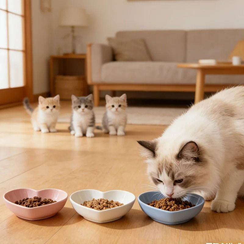Shallow Ergonomic Pet Feeding Set 3Piece Variety Pack 3