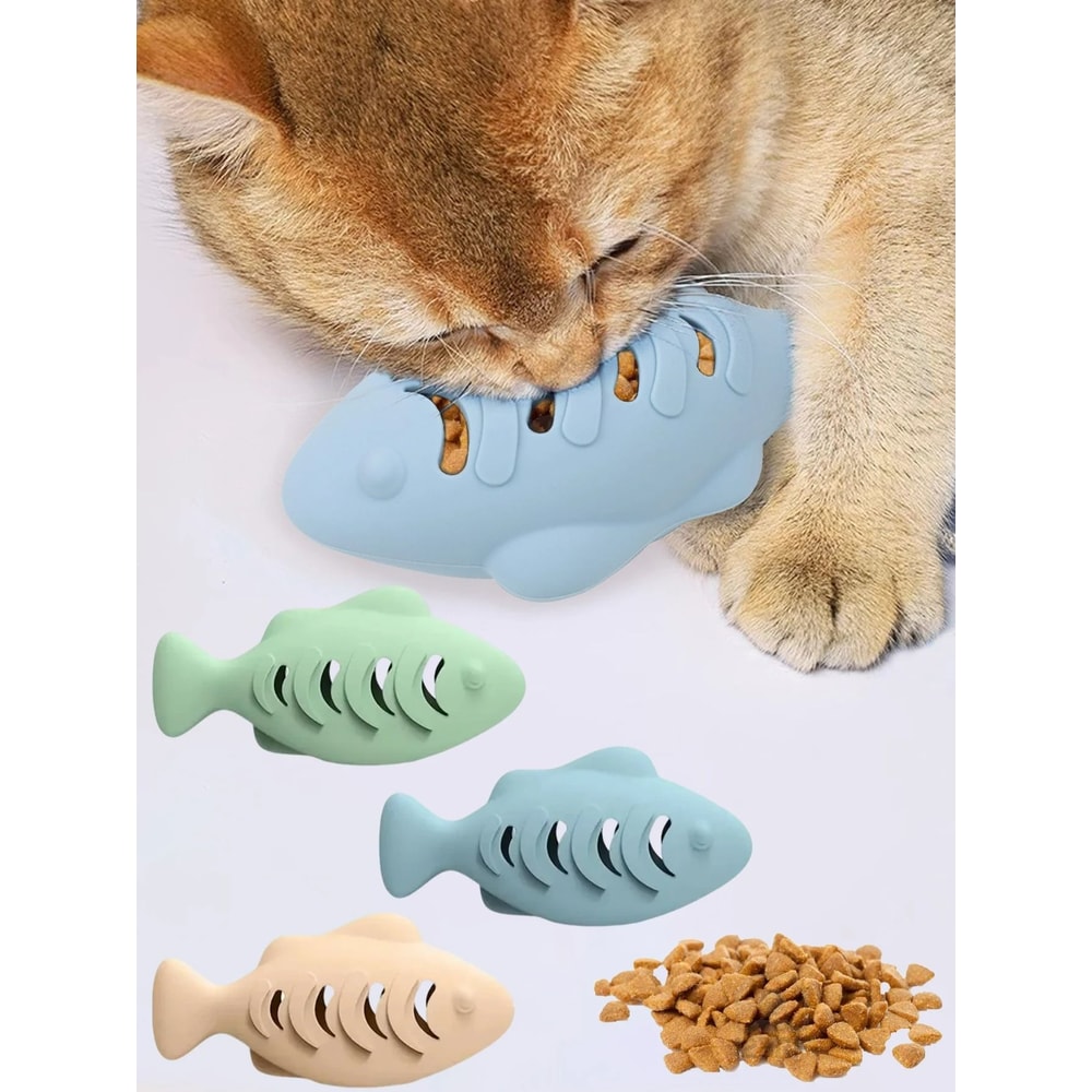 FishShaped Dental Puzzle Snack Dispenser 0