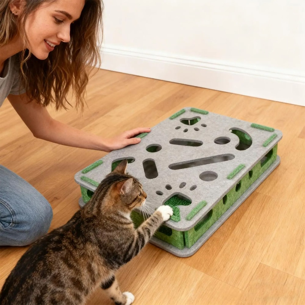 2in1 Interactive Scratch Box Puzzle Station 0