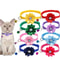 Floral Blossom Bowknot Pet Collar With Safety Bell 0
