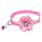 Floral Blossom Bowknot Pet Collar With Safety Bell 11