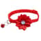 Floral Blossom Bowknot Pet Collar With Safety Bell 1
