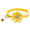 Floral Blossom Bowknot Pet Collar With Safety Bell 2