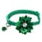 Floral Blossom Bowknot Pet Collar With Safety Bell 3
