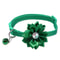 Floral Blossom Bowknot Pet Collar With Safety Bell 7