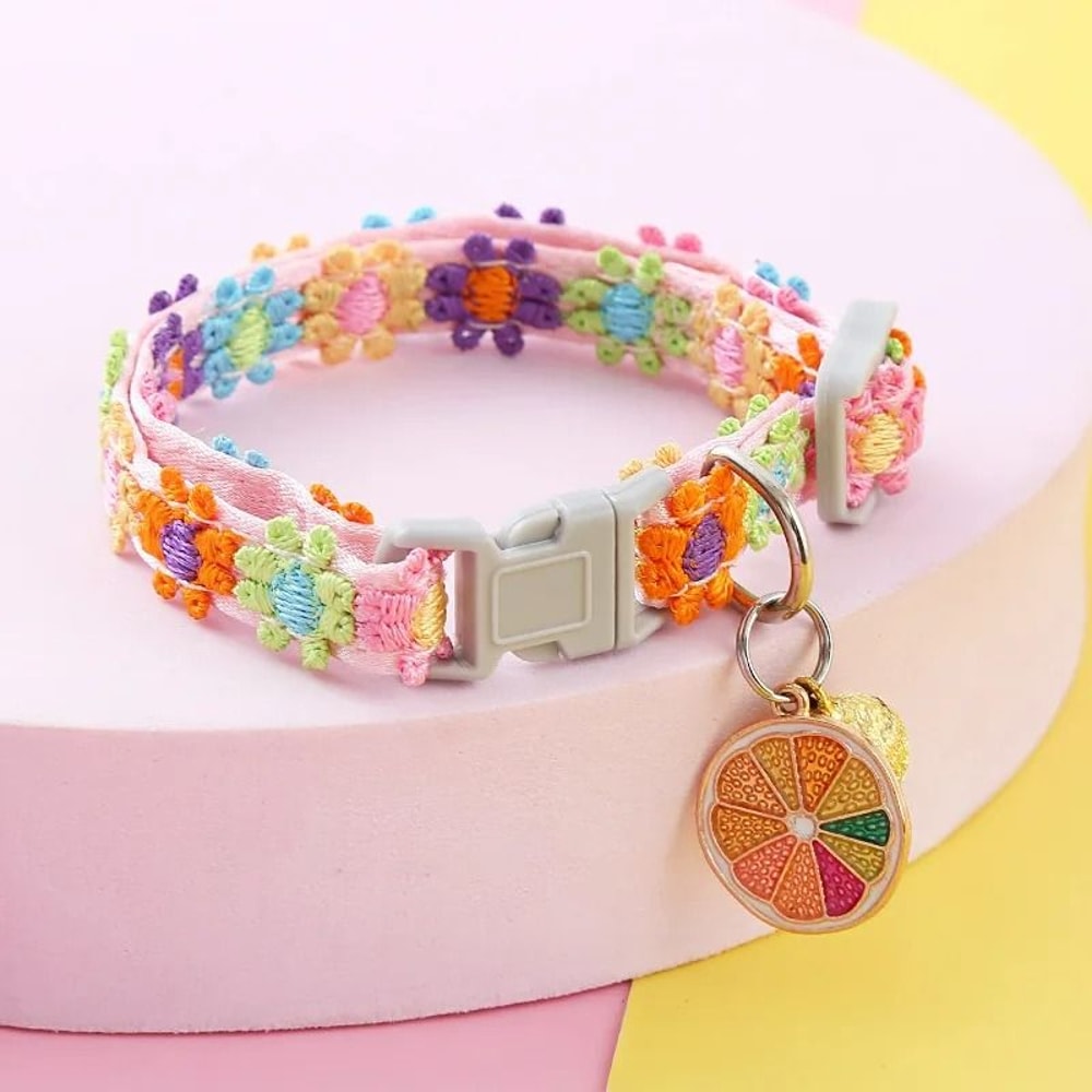 Playful PawPrint Safety Collar With Jingle Bell 1