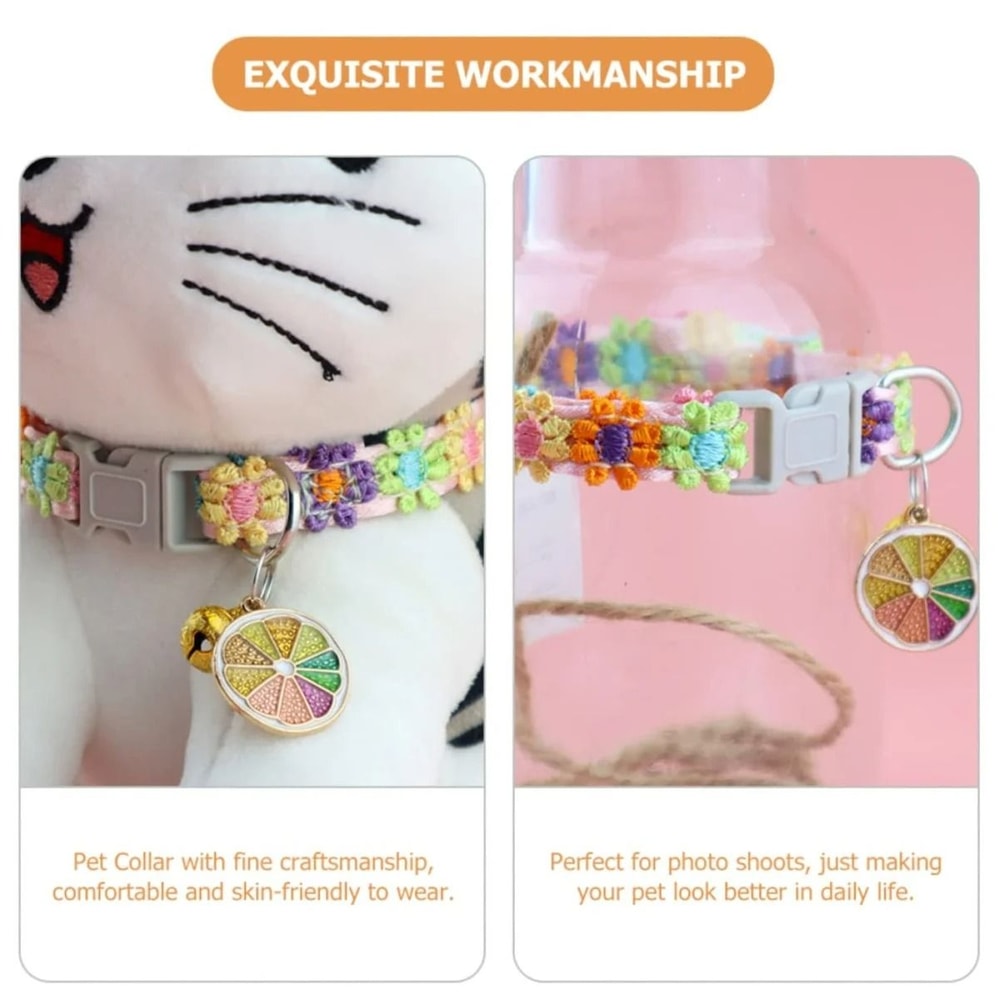 Playful PawPrint Safety Collar With Jingle Bell 5