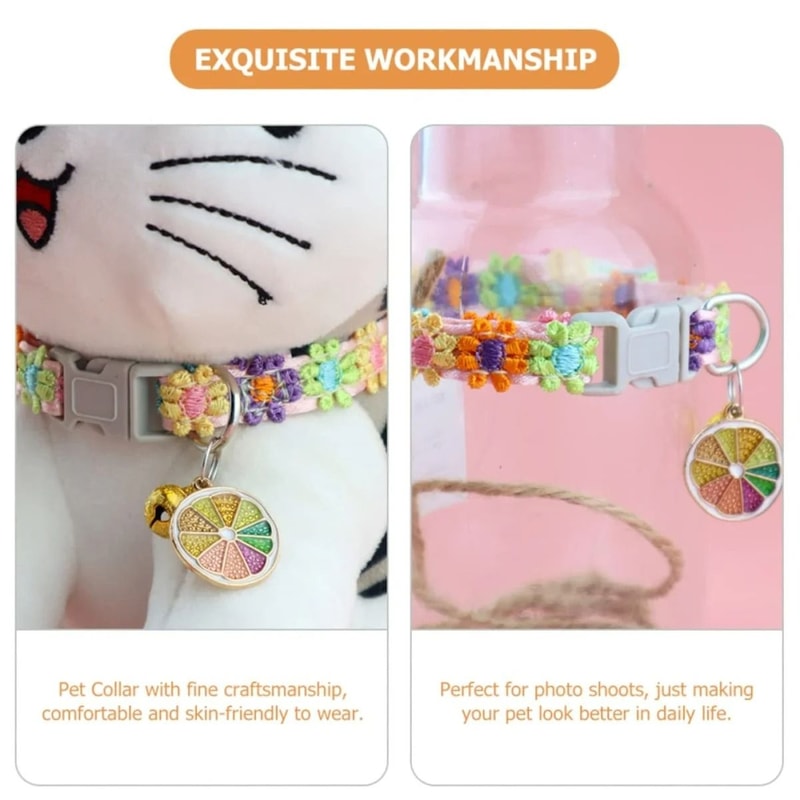 Playful PawPrint Safety Collar With Jingle Bell 5