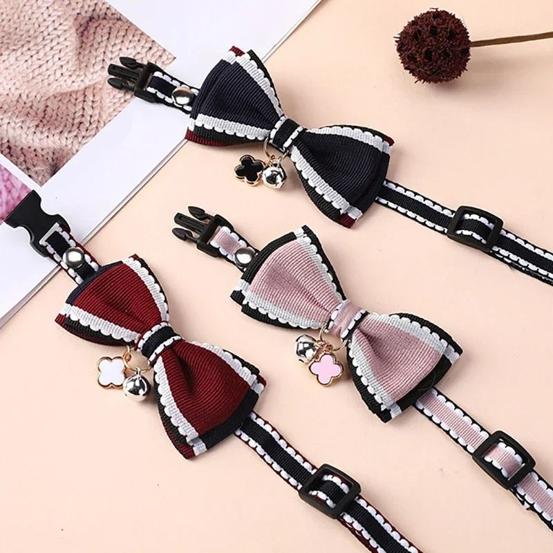 Elegant Lace Bowknot Boutique Pet Collar 2