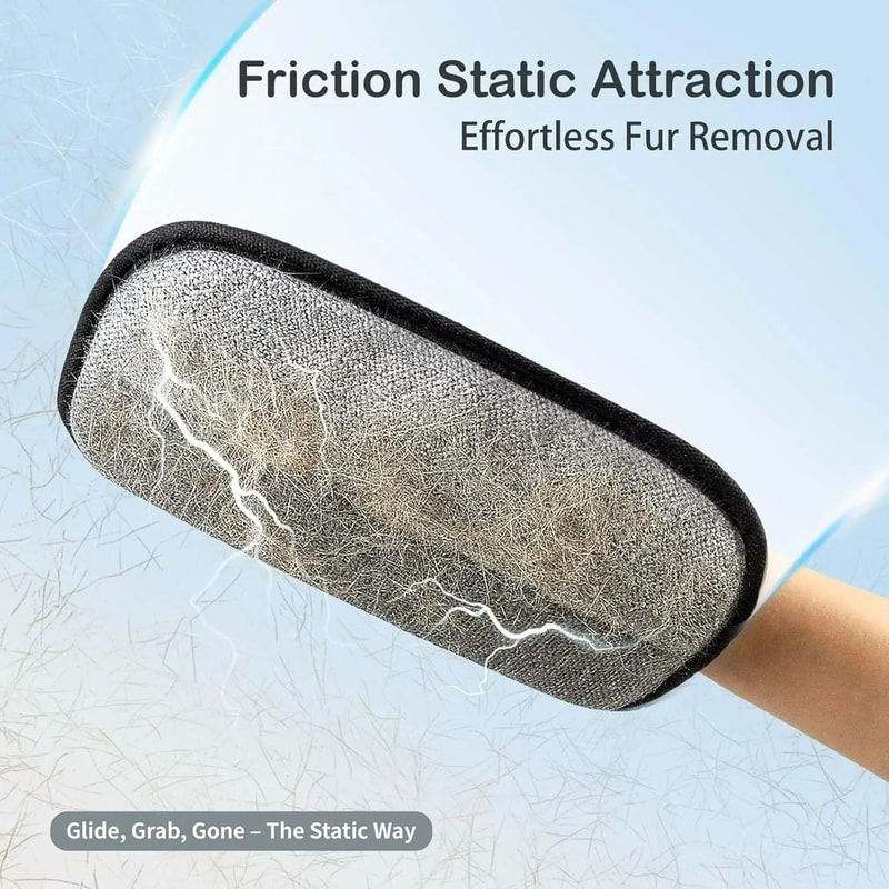 Electrostatic FurEliminator Grooming Cleaning Glove 5