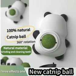 100% natural rotatable catnip wall sphere