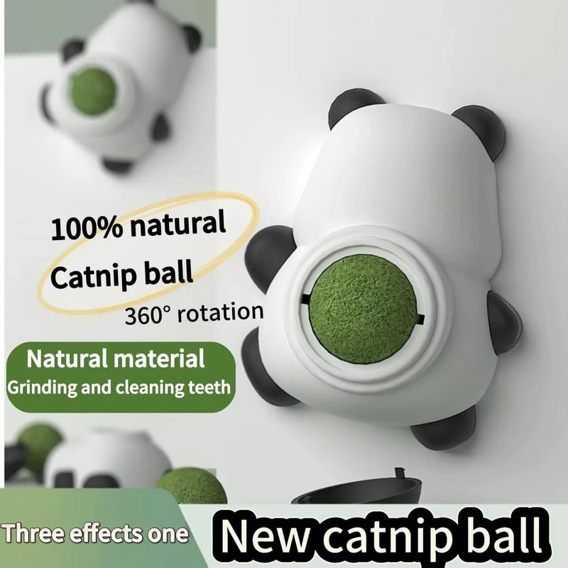 100 Natural Rotatable Catnip Wall Sphere 1