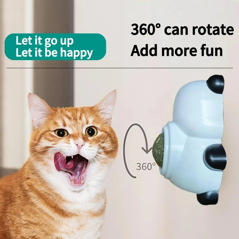 100 Natural Rotatable Catnip Wall Sphere 3