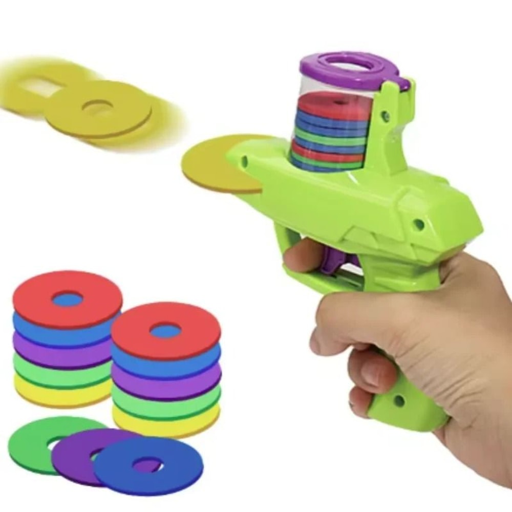 Outdoor HighVelocity Foam Disc DualLauncher Set 2