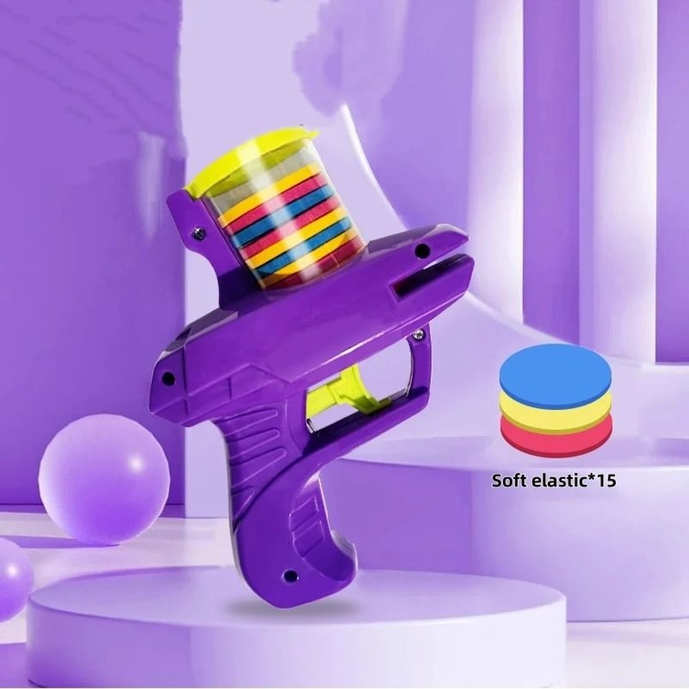 Outdoor HighVelocity Foam Disc DualLauncher Set 4