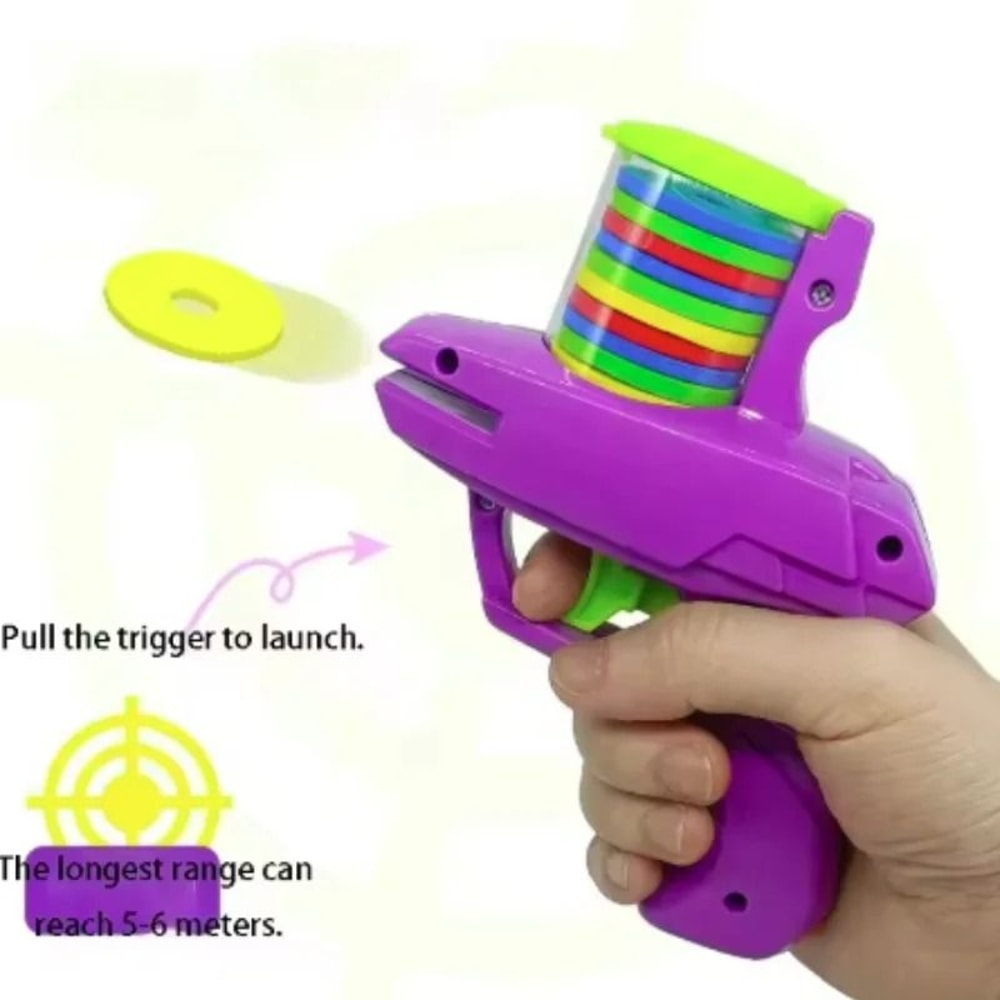 Outdoor HighVelocity Foam Disc DualLauncher Set 5