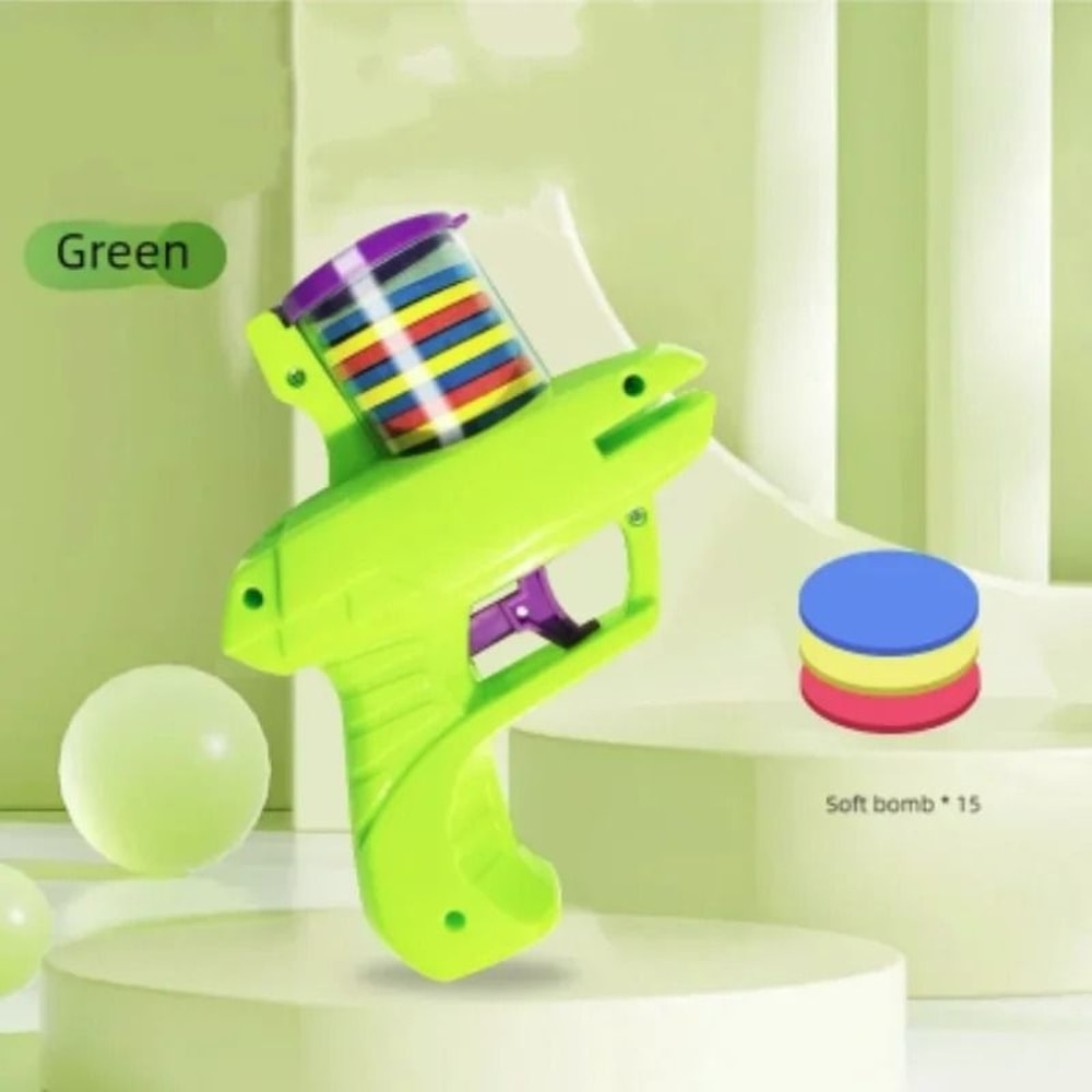 Outdoor HighVelocity Foam Disc DualLauncher Set 8
