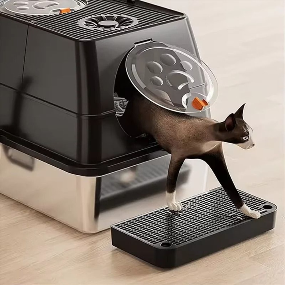 Universal AntiTracking Litter Box Ramp Step 5