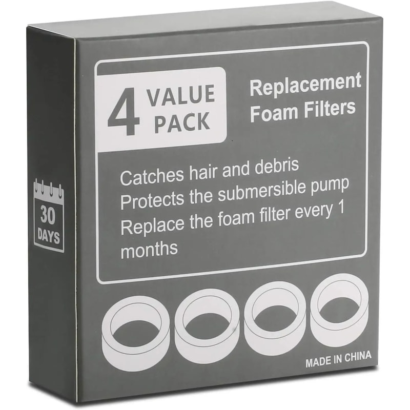 HighDensity Pump Protection Foam Filters 4Pack 6