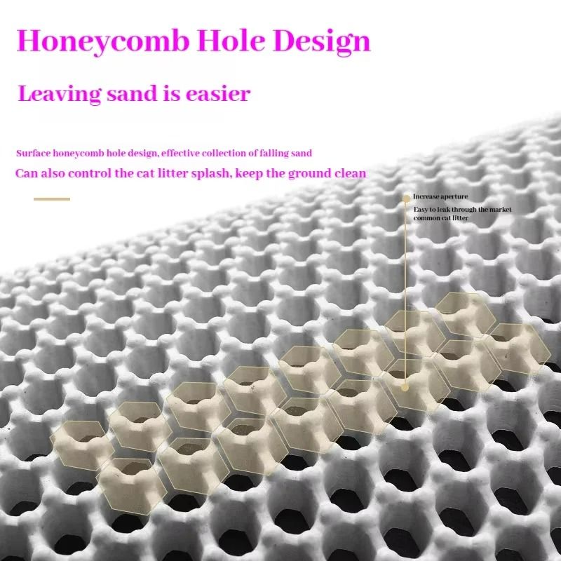 Honeycomb DoubleLayer Litter Trapping Mat 0