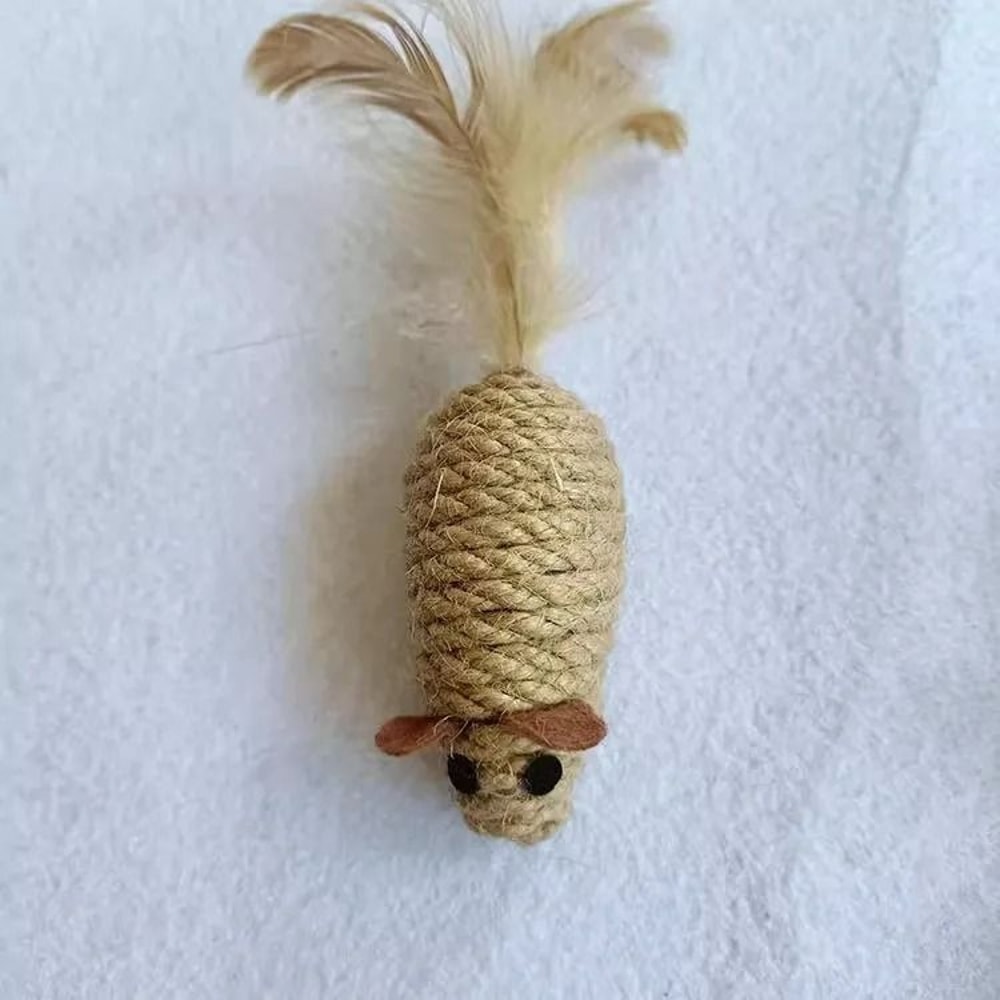 HeavyDuty Sisal Plush Simulation Mouse 7