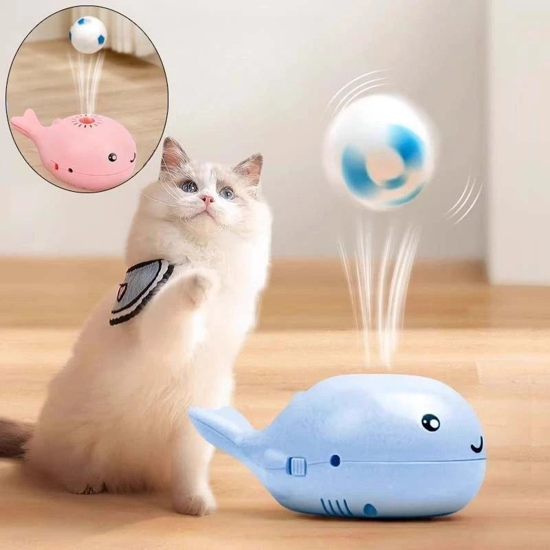 Interactive Whale FloatingBall Cat Teaser 0