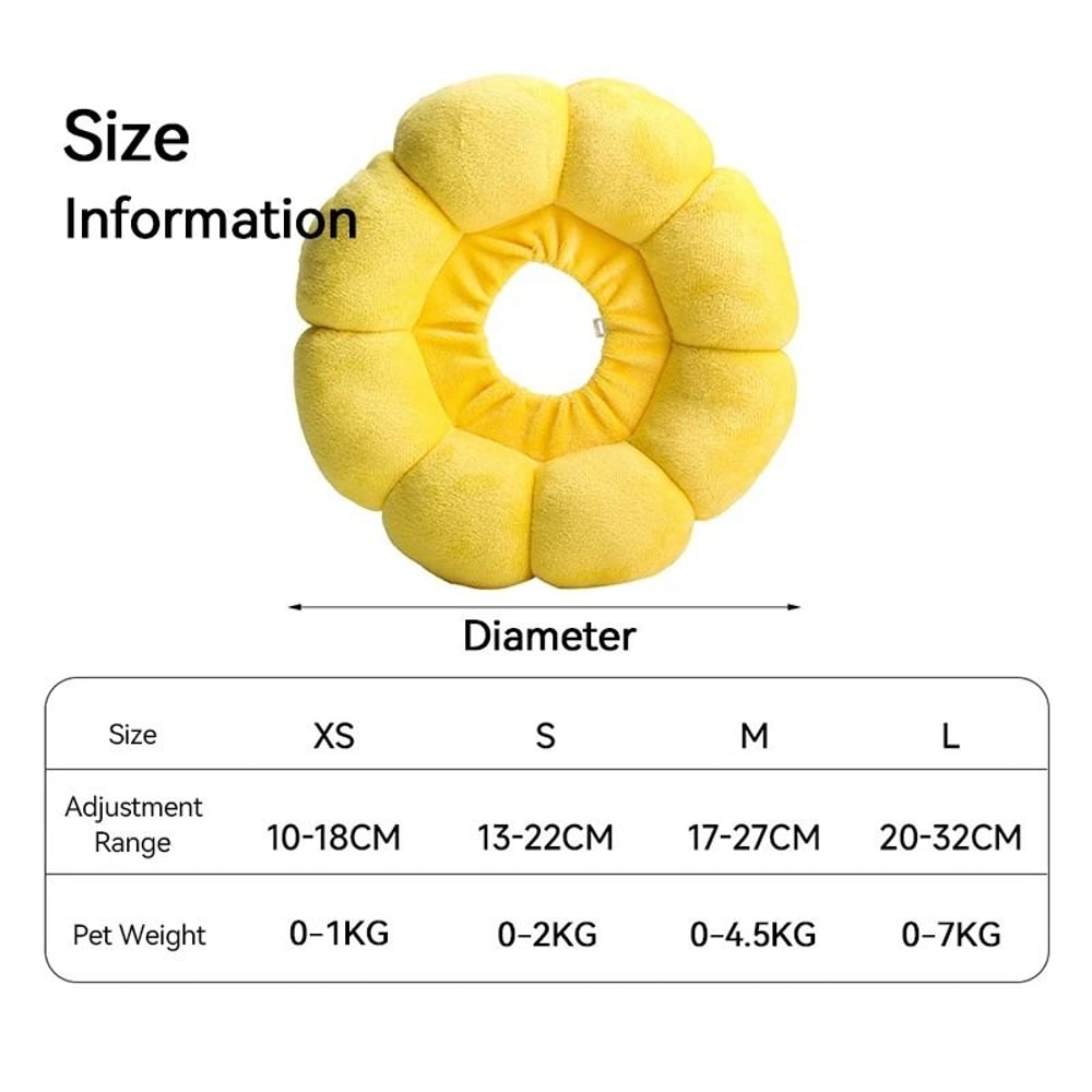 Sunflower SoftPlush Recovery Collar 2