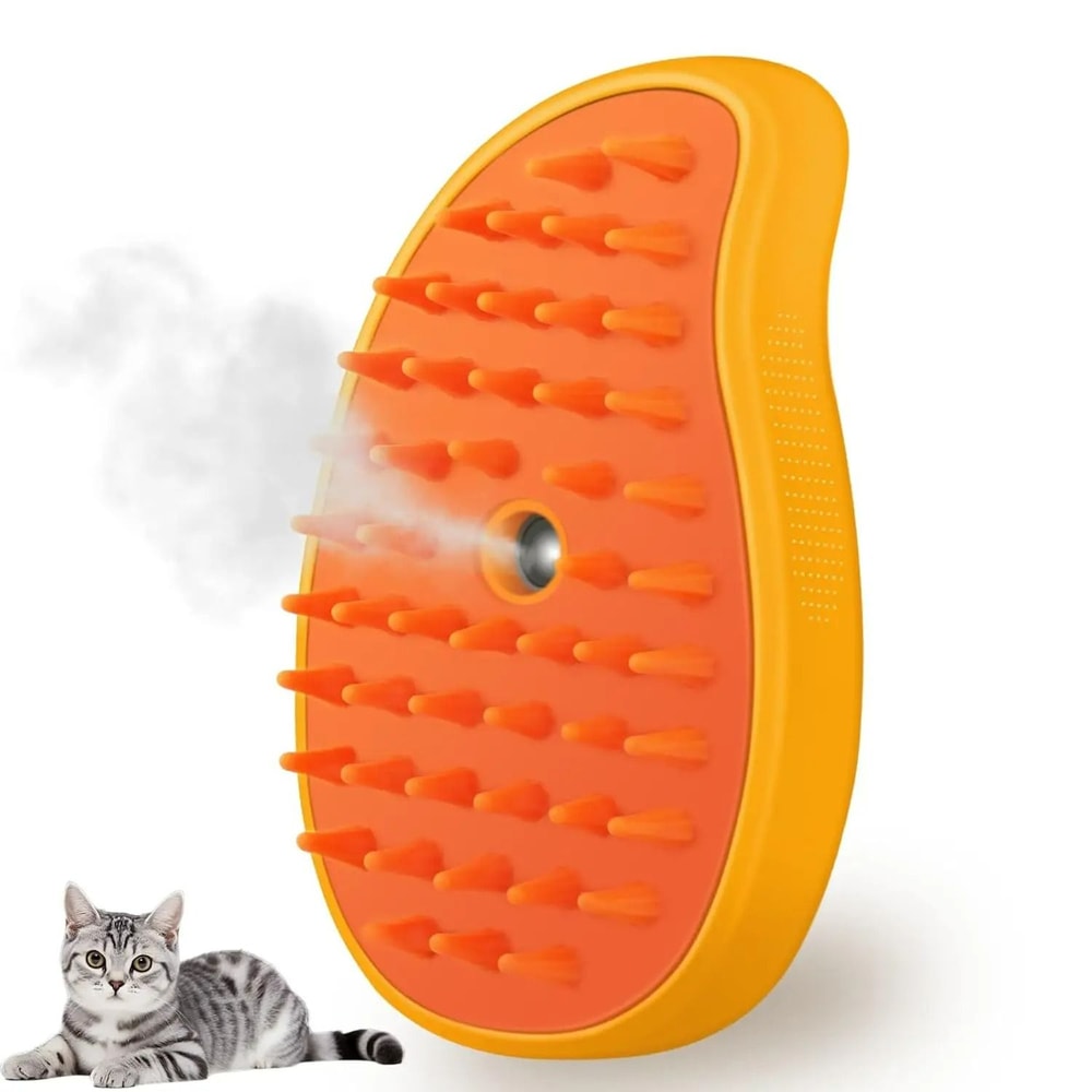 3in1 HydroSonic Steamy Grooming Brush 1