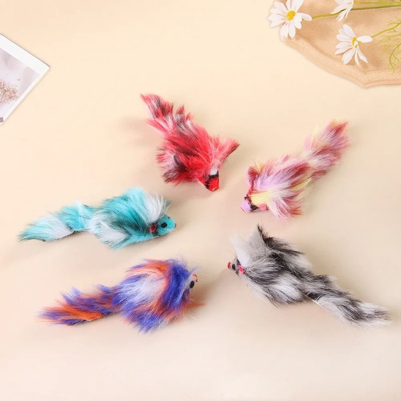 Plush MultiColor Hunters Mouse 5Pack 6