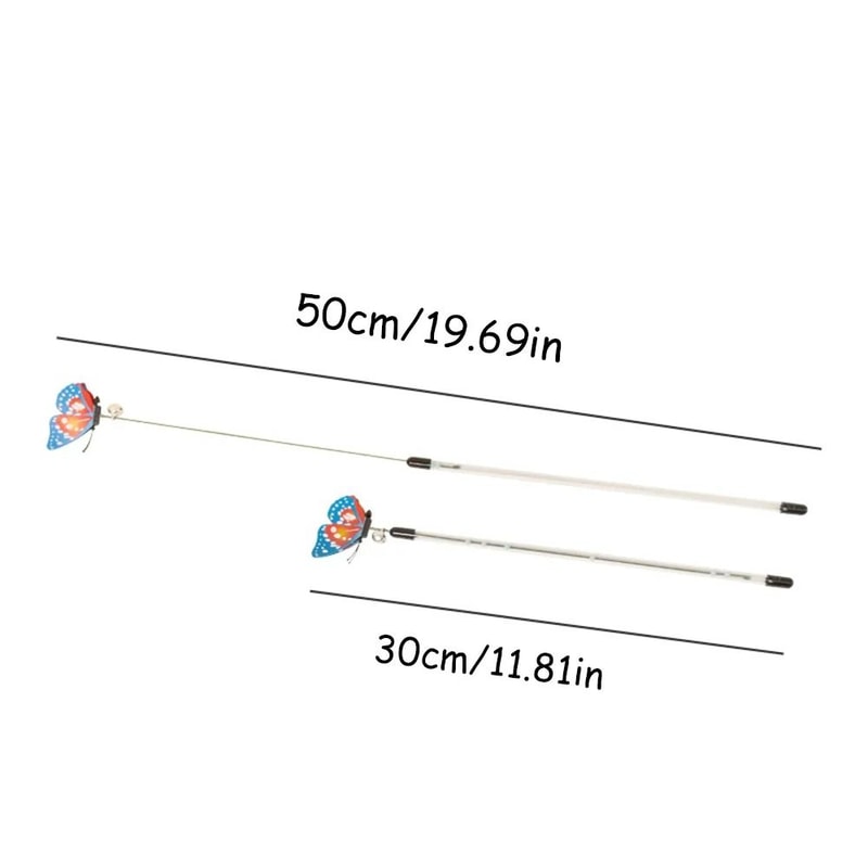 Retractable SpringFlight Butterfly Teaser Wand 5