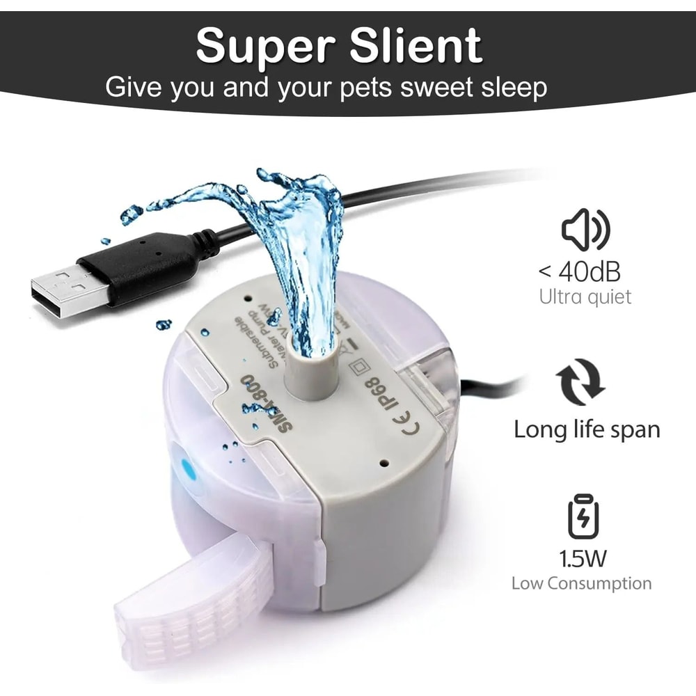 UltraQuiet Submersible Smart Fountain Pump 4