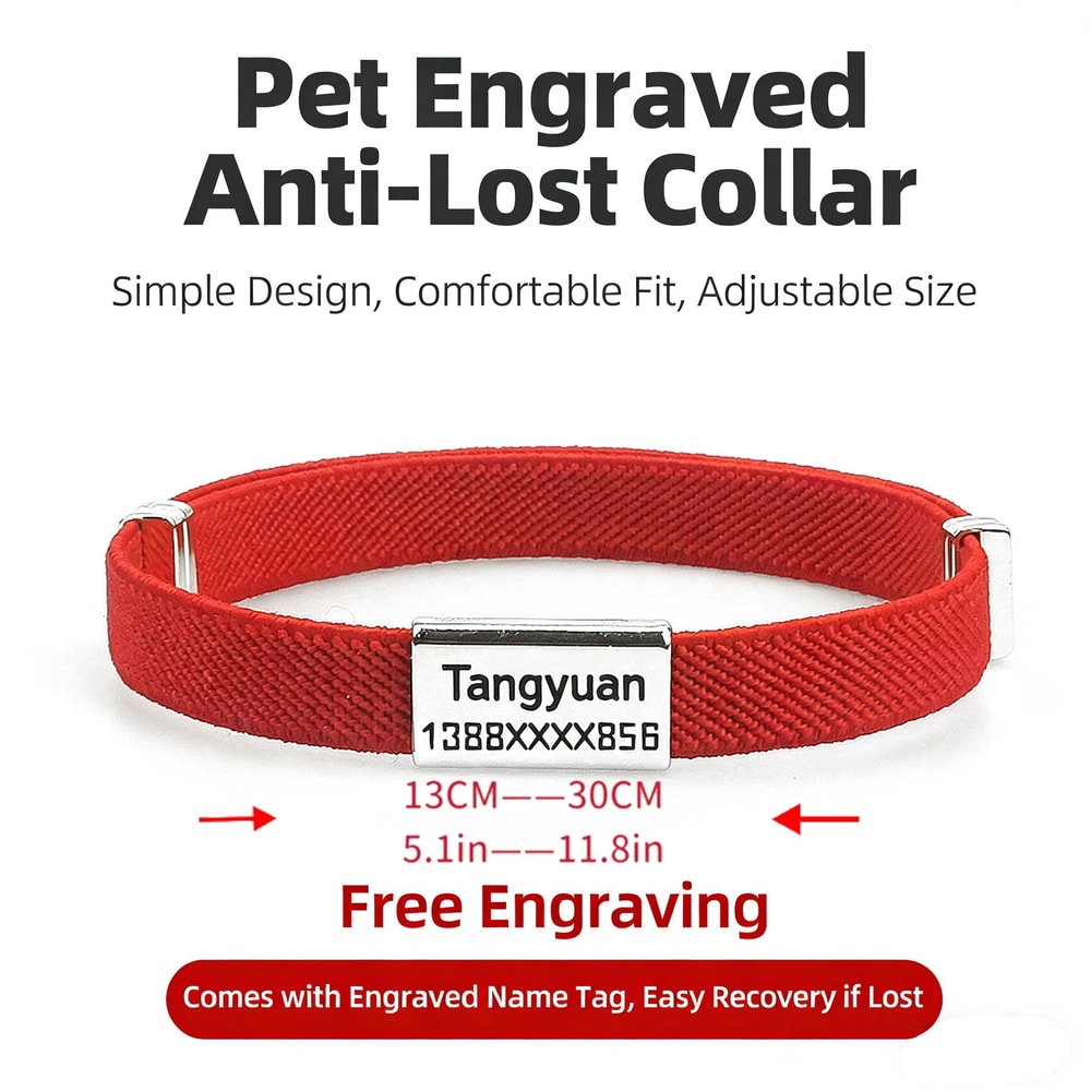 CustomEngraved SmartTag Safety Collar 3