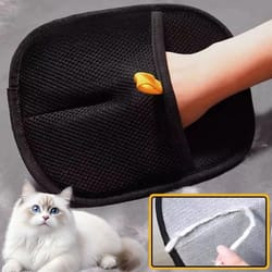 electrostatic "zero-grip" pet hair removal mitts