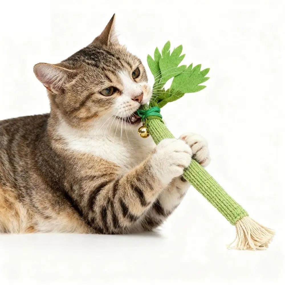 GardenFresh Realistic Celery Catnip Kicking Stick 0