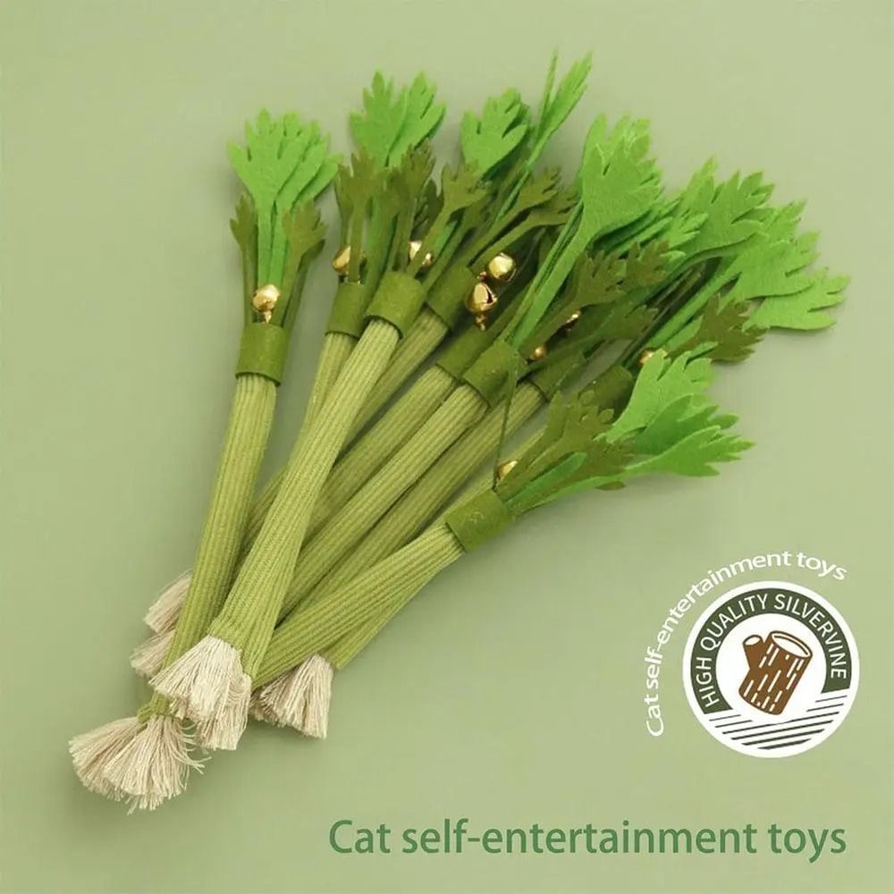 GardenFresh Realistic Celery Catnip Kicking Stick 1