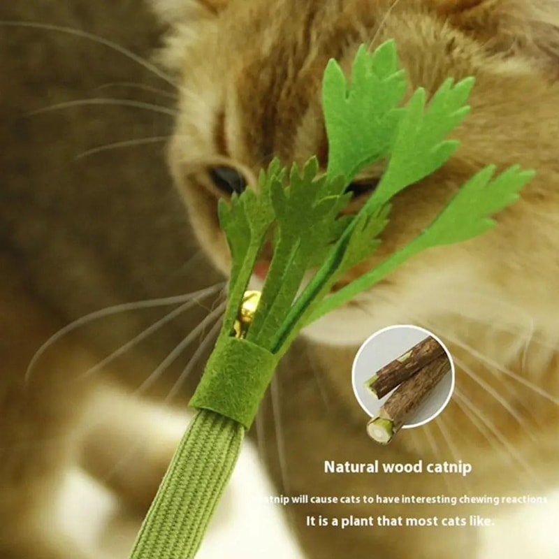 GardenFresh Realistic Celery Catnip Kicking Stick 2